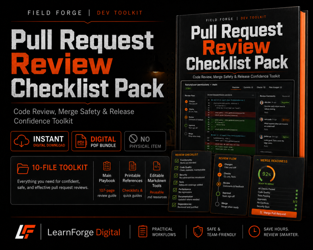 PR Review Checklist Pack
